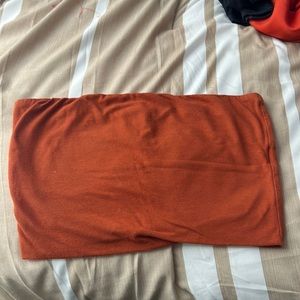 burnt orange tube top